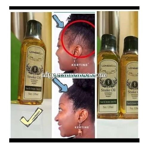 Longrich Snake Oil – Huile de Serpent pour le Soin des Cheveux – 120 ml
