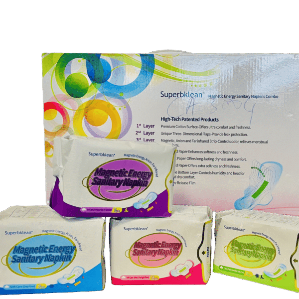 Longrich Superbklean – Serviettes Hygiéniques Magnétiques de Jour 260 mm