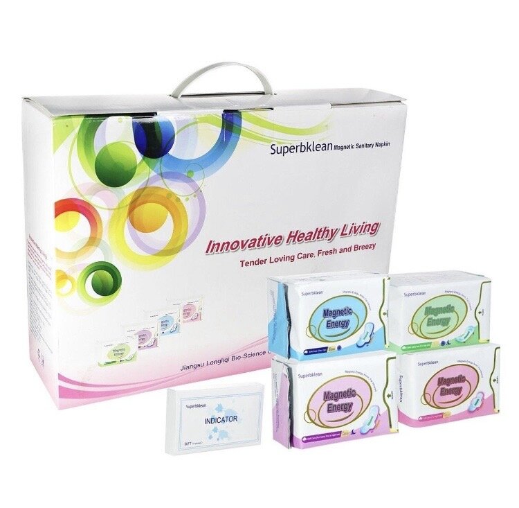 Longrich Superbklean – Serviettes Hygiéniques Magnétiques de Jour 260 mm