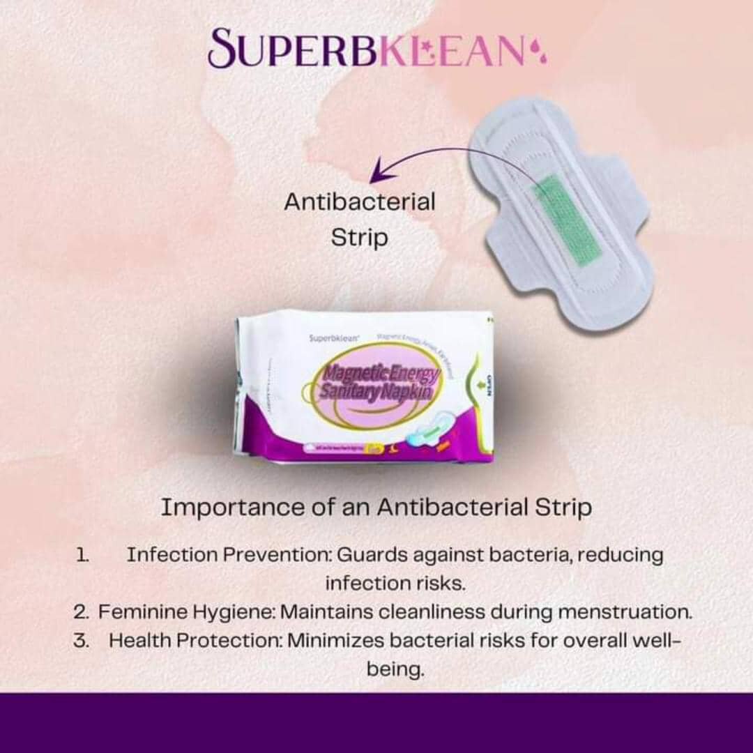 Longrich Superbklean – Serviettes Hygiéniques Magnétiques de Nuit 300 mm