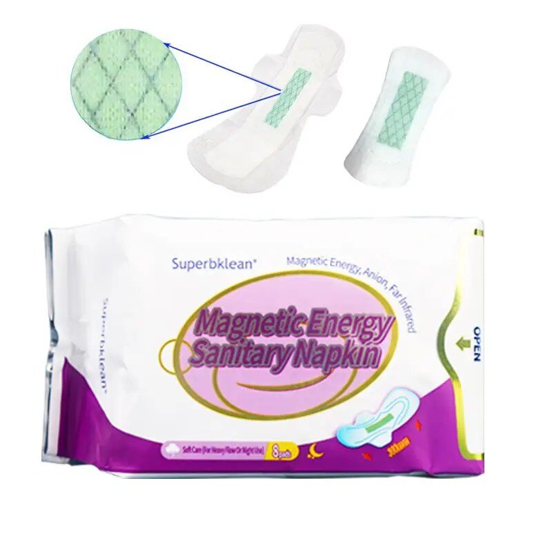 Longrich Superbklean – Serviettes Hygiéniques Magnétiques de Nuit 300 mm