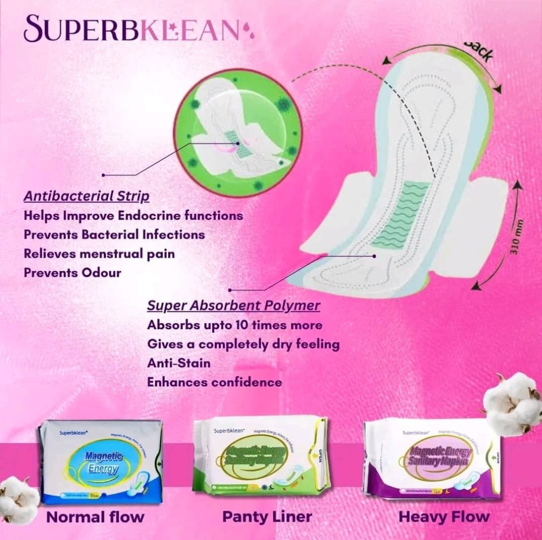 Longrich Superbklean – Pack Mixte 4-en-1 de Serviettes Hygiéniques