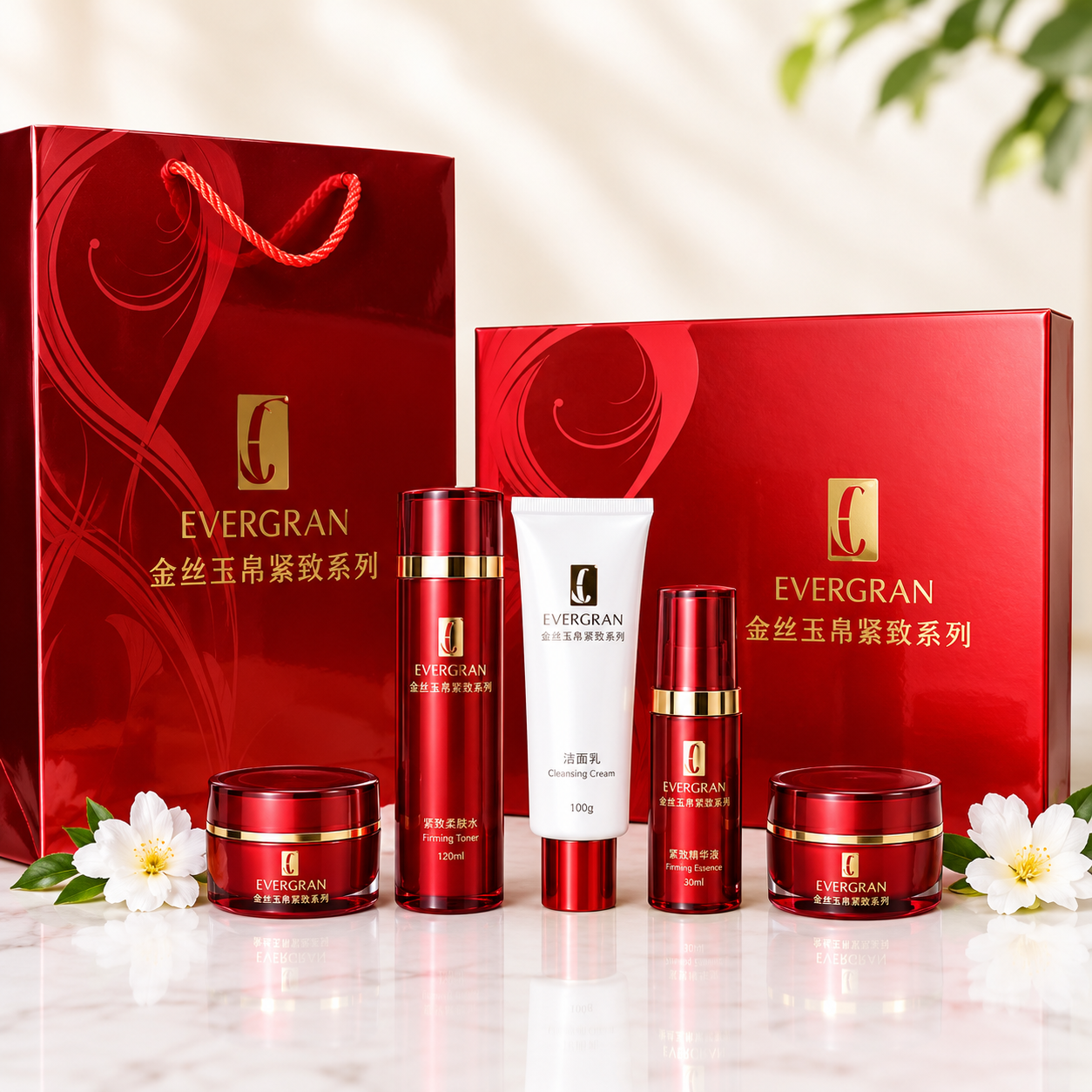 Coffret de soins du visage EVERGREEN Nutritive Series – Longrich