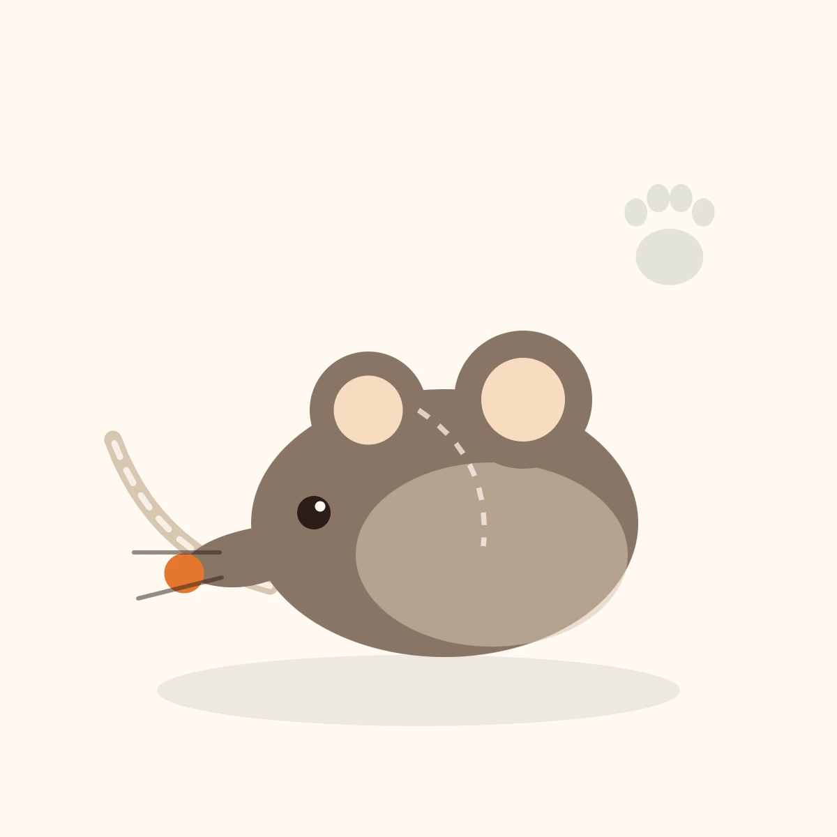 Jouet souris en peluche