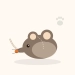 Jouet souris en peluche