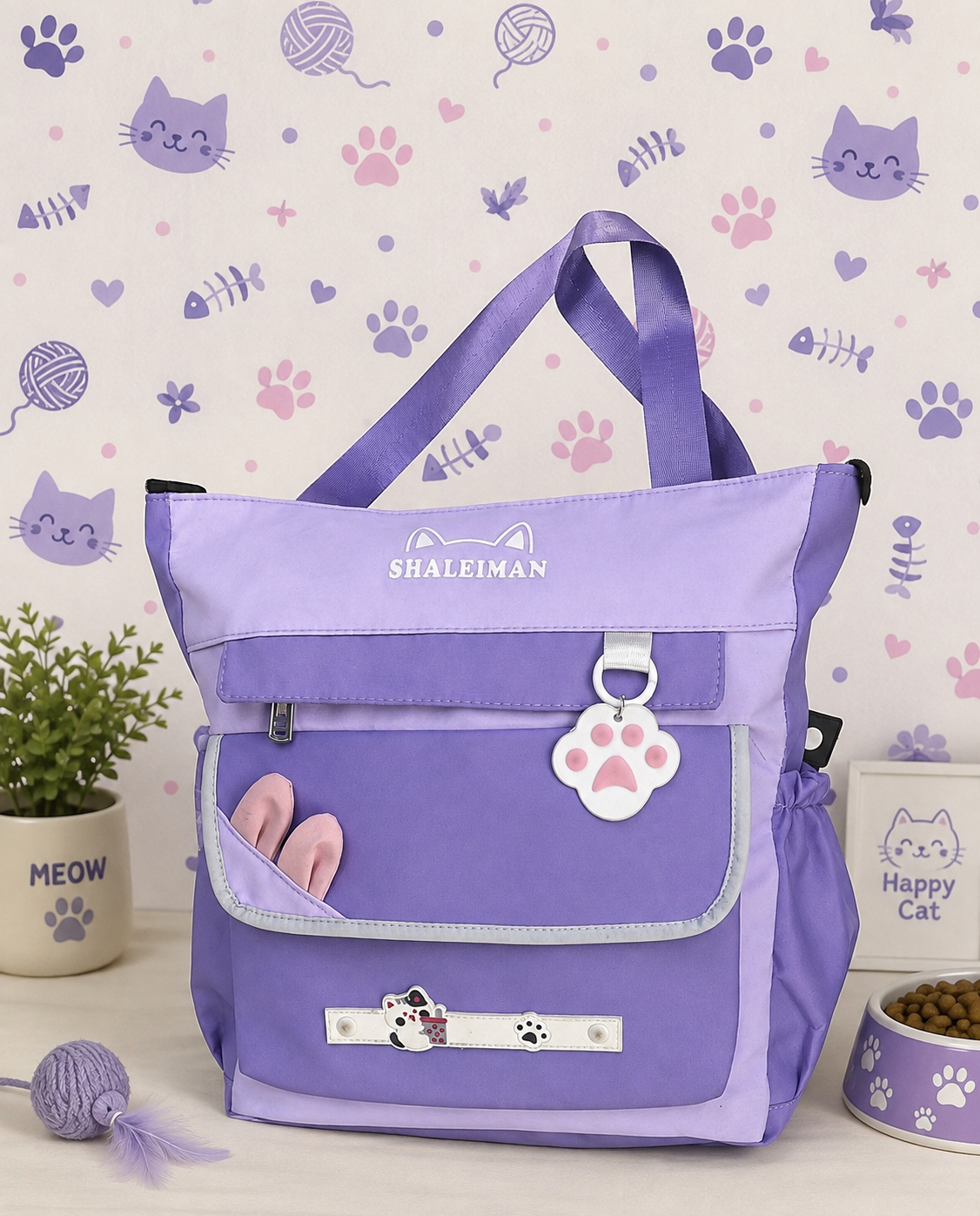 Sac de produits essentiels pour chaton