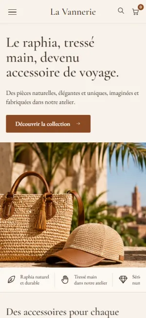 La Vannerie — version mobile