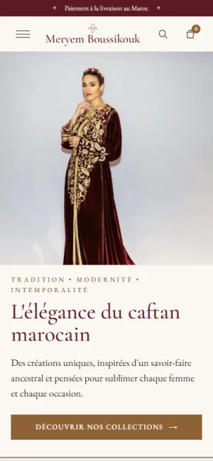 Maison Caftan — version mobile