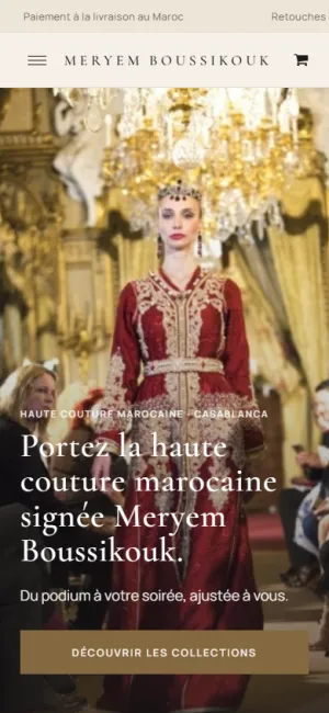 Maison Couture — version mobile